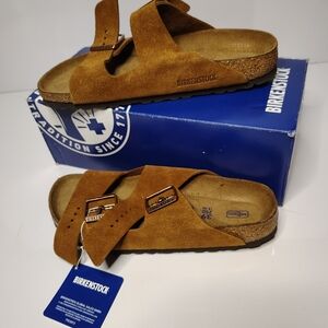 Birkenstock Arizona Suede Sandals In Mink Color Size 8